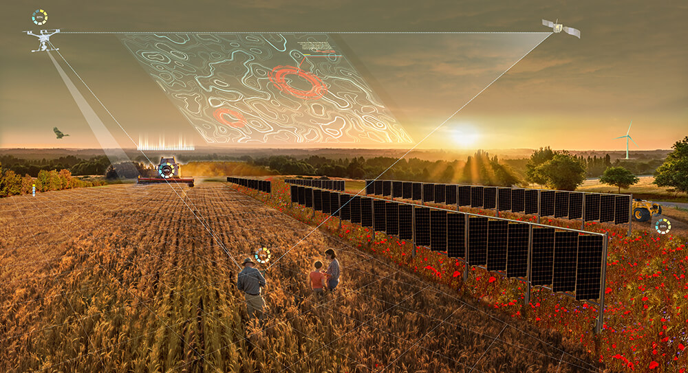 CLAIRE entwickelt Bilder der Zukunft. Hier ein Beispiel für Landwirtschaft der Zukunft (c) UFZ.